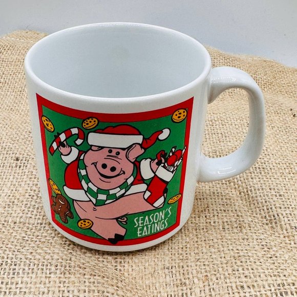 Merry Christmas Pig - Seasons Eatings - Prefect gift for Vegans / Vegitarians - Picture 3 of 8